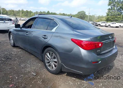 2015 Infiniti Q50 Premium from USA, damaged, VIN JN1BV7ARXFM390920